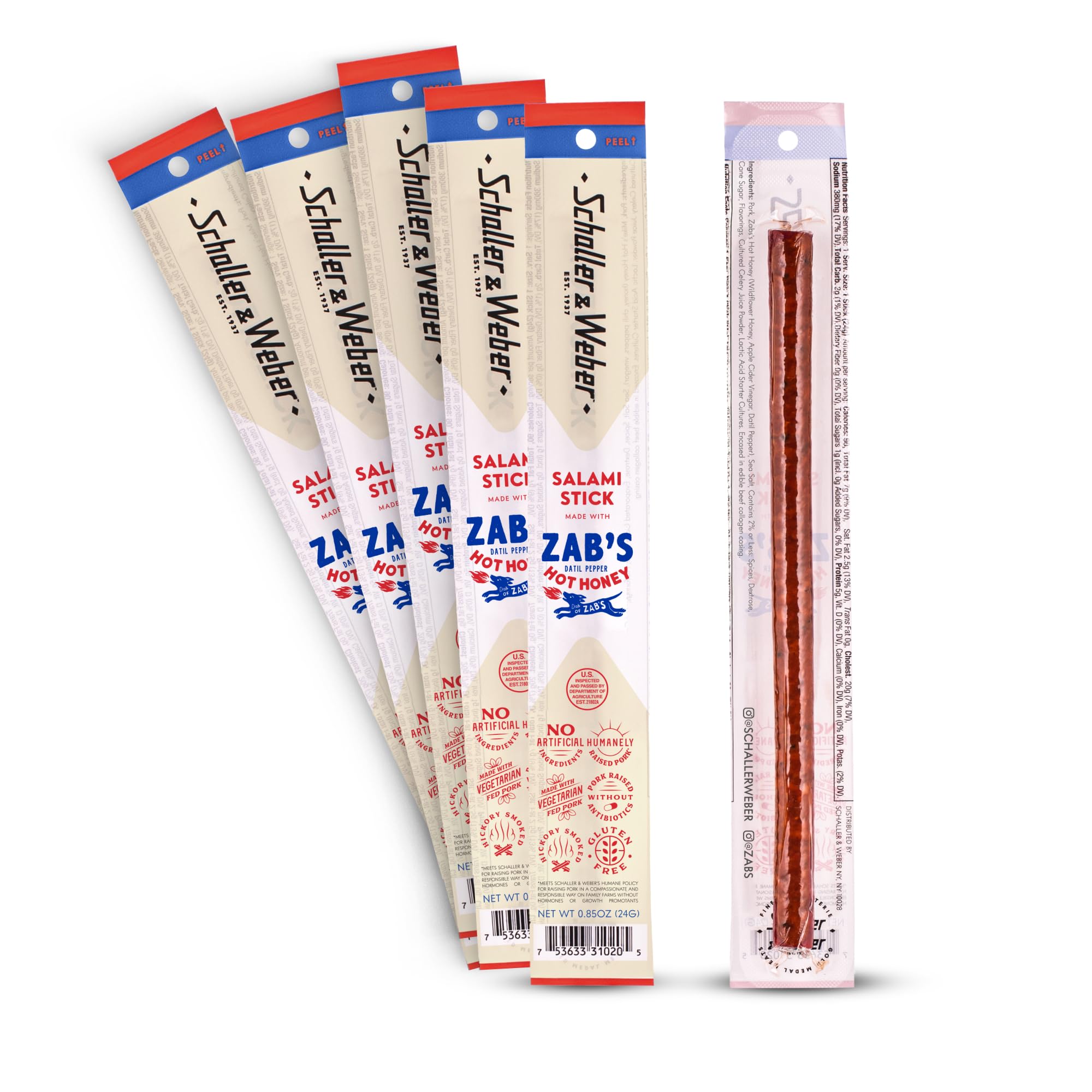 Amazon.com: Schaller & Weber Salami Sticks with Zab's Hot Honey